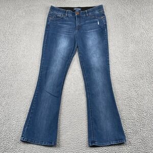 Democracy Jeans Womens 14 Blue Ab solution Bootcut Stretch Denim B12211RDH